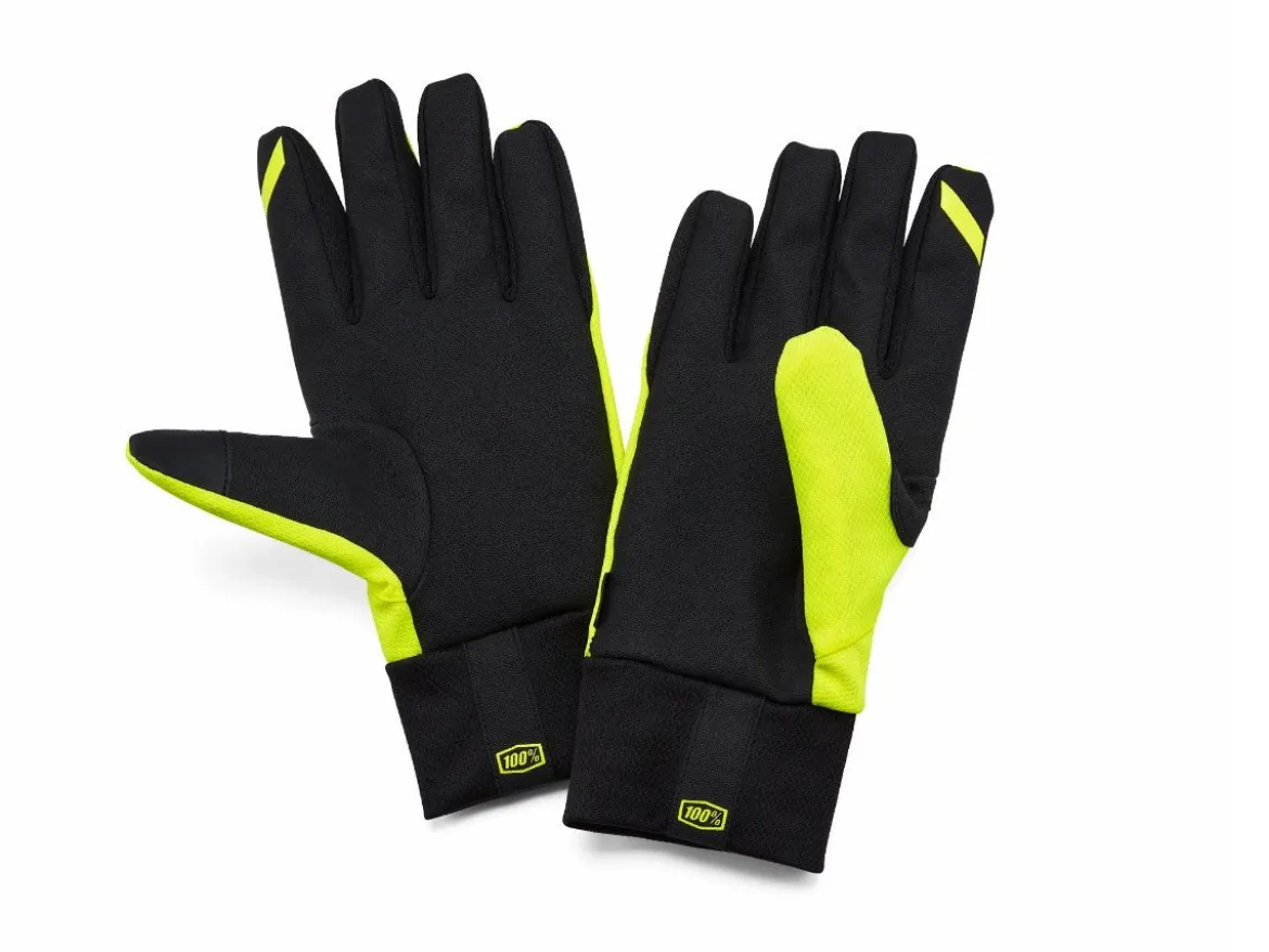 COPPIA GUANTI PIOGGIA 100% HYDROMATIC NEON YELLOW