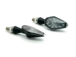 COPPIA INDICATORI MINIVIPER LED NERE BARRACUDA UNIVERSALI