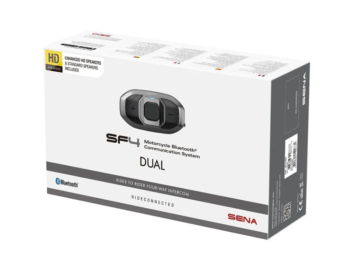 COPPIA INTERFONI BLUETOOTH SENA SF4 PILOTA / PASSEGGERO 4 CANALI