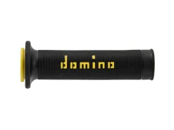 COPPIA MANOPOLE RACING DOMINO STRADALI DIAMETRO 20-26 NERO-GIALLO