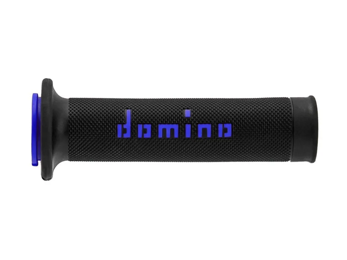 COPPIA MANOPOLE RACING DOMINO STRADALI DIAMETRO 20-26 NERO-BLU