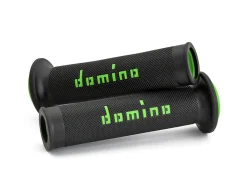 COPPIA MANOPOLE RACING DOMINO STRADALI DIAMETRO 20-26 NERO-VERDE