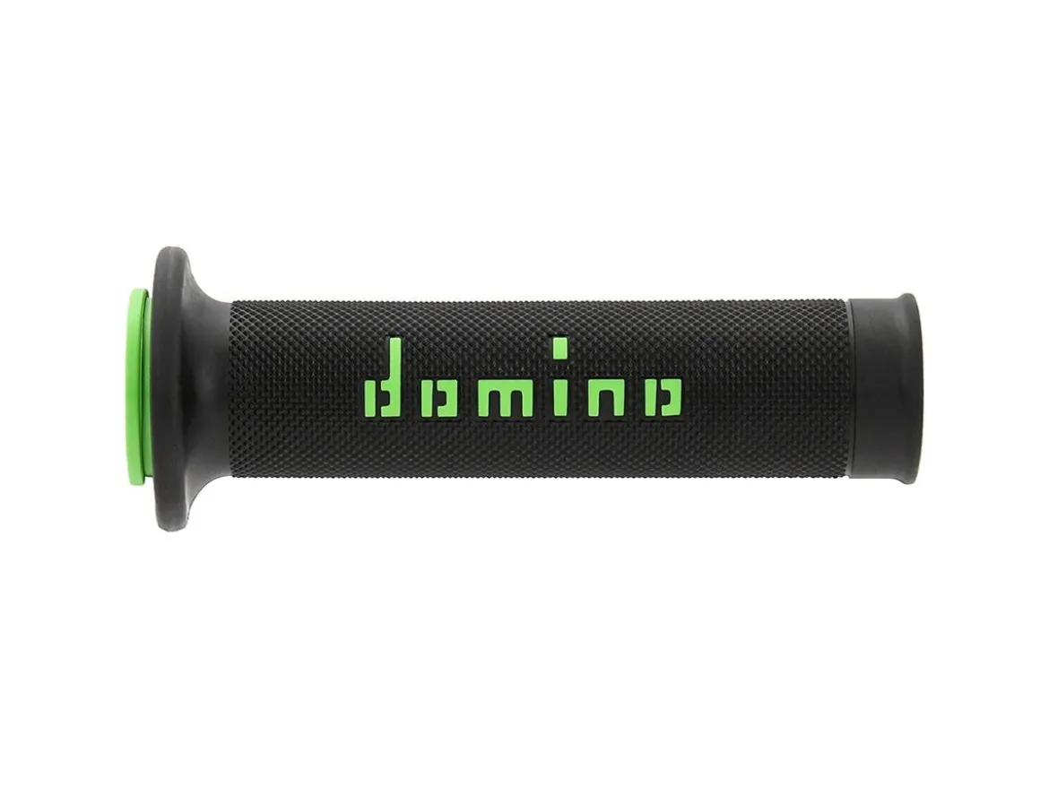 COPPIA MANOPOLE RACING DOMINO STRADALI DIAMETRO 20-26 NERO-VERDE