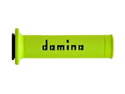COPPIA MANOPOLE RACING DOMINO STRADALI DIAMETRO 22-26 CIANO/NERO