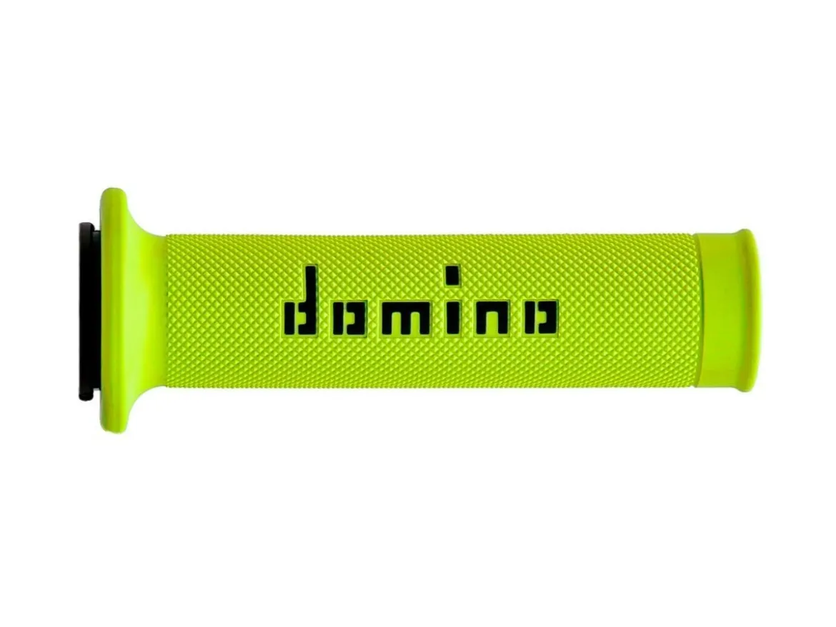 COPPIA MANOPOLE RACING DOMINO STRADALI DIAMETRO 22-26 CIANO/NERO