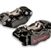 COPPIA PINZE FRENO RADIALI BREMBO RACING CNC GP4-RB 100MM NERE