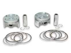 COPPIA PISTONI 4T FORGIATI MAGGIORATI 66,2 CON SPINOTTO 15 3 SEGMENTI RETTANGOLARI PER CILINDRO ORIGINALE MALOSSI YAMAHA T MAX 5