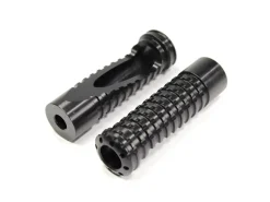COPPIA POGGIAPIEDI UF-18 RACING NERI GILLES TOOLING UNIVERSALI