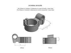 COPPIA SEMIMANUBRI BONAMICI RACING RIALZATI 50MM UNIVERSALI