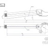 COPPIA SEMIMANUBRI GP-LIGHT2 55MM NERO GILLES TOOLING BMW M 1000 RR 2020-2024