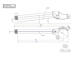 COPPIA SEMIMANUBRI GP-LIGHT2 55MM NERO GILLES TOOLING BMW M 1000 RR 2020-2024