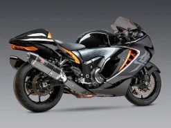 COPPIA TERMINALI SLIP-ON RACE CARBONIO R-77 YOSHIMURAÂ SUZUKI GSX 1300 R HAYABUSA 2021-2024