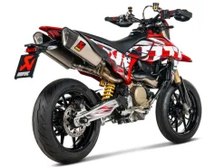 COPPIA TERMINALI SLIP ON TITANIO AKRAPOVIC DUCATI HYPERMOTARD 698 MONO / RVE 24-25