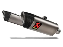 COPPIA TERMINALI SLIP ON TITANIO AKRAPOVIC DUCATI HYPERMOTARD 698 MONO / RVE 24-25