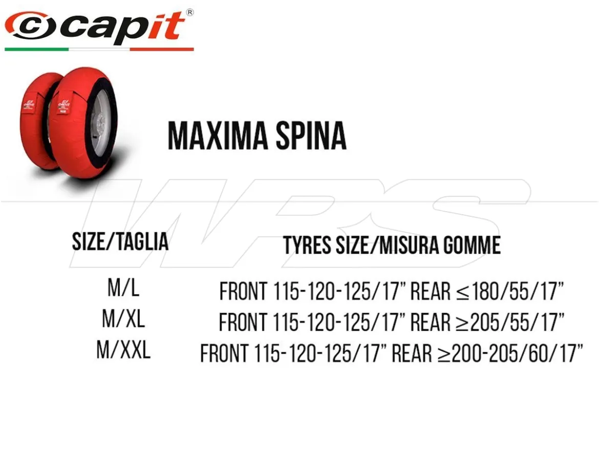 COPPIA TERMOCOPERTE ARGENTO CAPIT MOTO MAXIMA SPINA TAGLIA XL PRESA EU