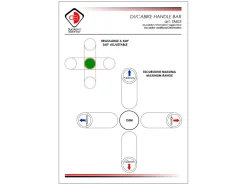 COPPIA TUBI MANUBRI REGOLABILI 10 GRADI DBK DUCATI SUPERSPORT 936 / S 2017-2020