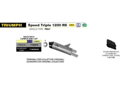 COVER PARATACCO CARBONIO ARROW TRIUMPH SPEED TRIPLE 1200 RS 2021-2023