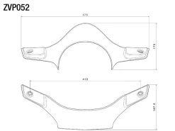CUPOLINO CARBONIO RIZOMA VESPA GTS / SUPER 2023-2024