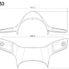 CUPOLINO CARBONIO RIZOMA VESPA GTS / SUPER 2018-2022
