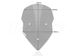 CUPOLINO INTERMEDIO WRS FUME DUCATI MULTISTRADA 1200 / S 2010-2012