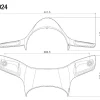 CUPOLINO POLICARBONATO FUMÈ RIZOMA VESPA GTS / SUPER 2018-2022