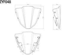 CUPOLINO POLICARBONATO RIZOMA YAMAHA MT-07 2023