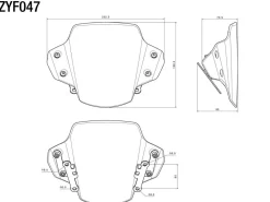 CUPOLINO POLICARBONATO RIZOMA YAMAHA MT-07 2021-2022