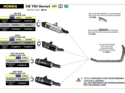 DB KILLER ARROW PER TERMINALE PISTA DIAMETRO 35 HONDA CB 750 HORNET 2023-2024