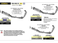 DB KILLER INDY RACE DIAMETRO 32 ARROW HONDA CB 650 R 2024-2026