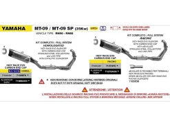 DB KILLER INDY RACE DIAMETRO 32 ARROW YAMAHA MT-09 / SP 2024-2025
