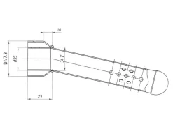 DB KILLER PER SILENZIATORI TONDI E MEGAPHONE INOX NATURALE SPARK