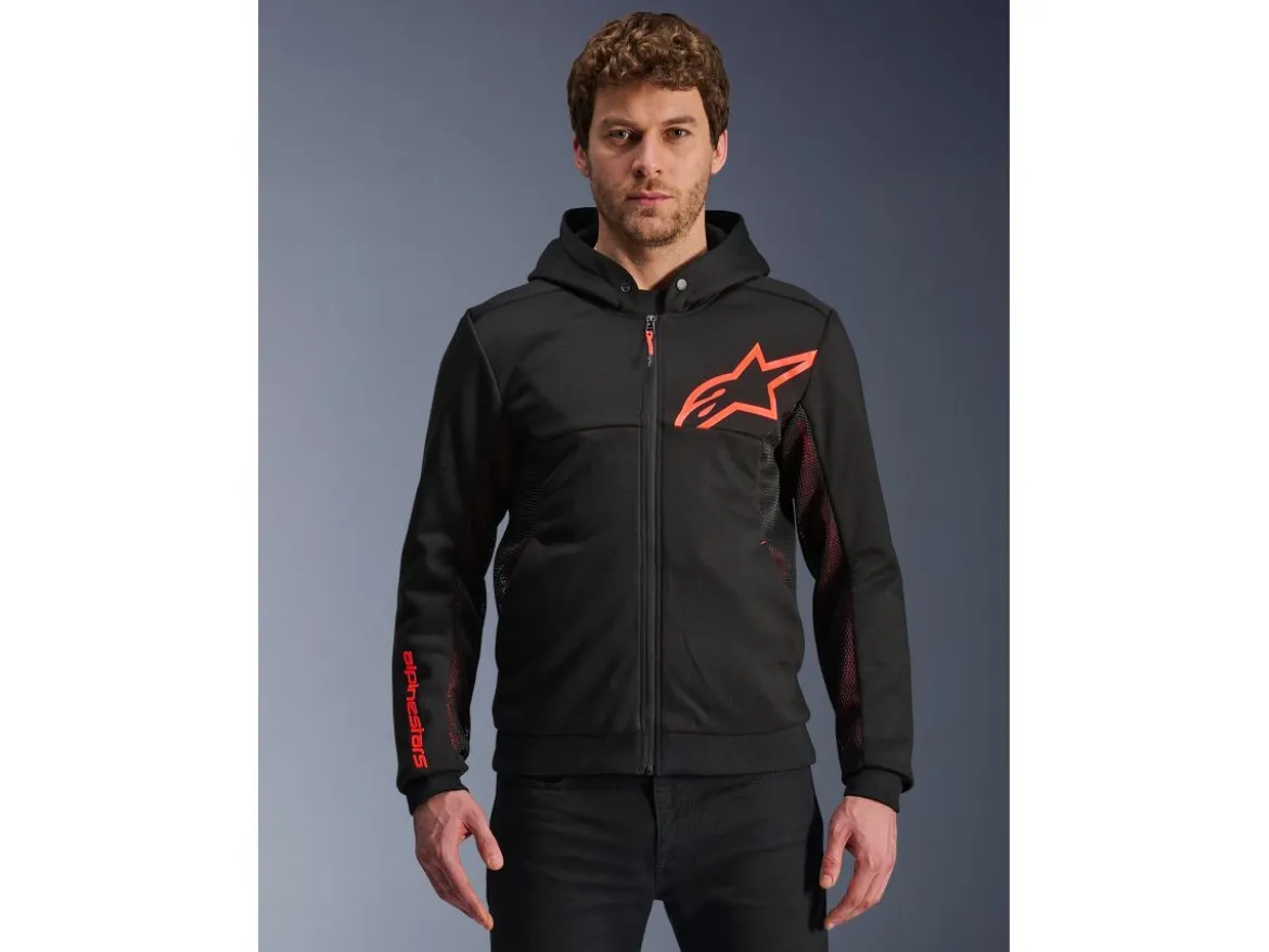 FELPA CON CAPPUCCIO CHROME AIR SPORT ALPINESTARS