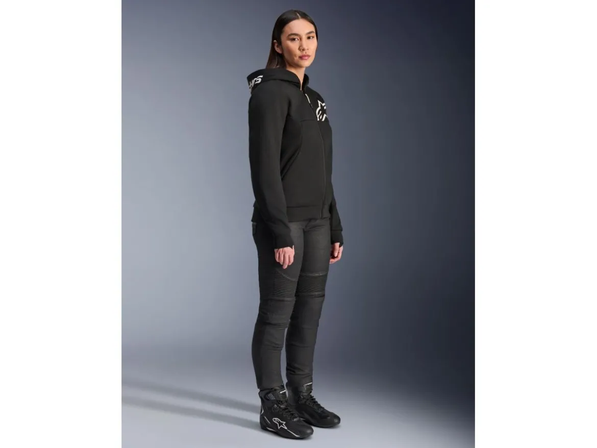 FELPA CON CAPPUCCIO STELLA CHROME V2 SPORT DONNA ALPINESTARS