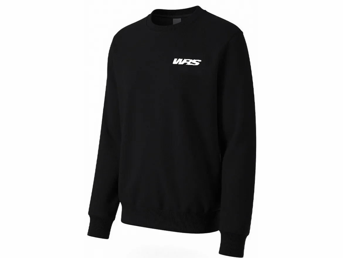 FELPA GIROCOLLO ORIGINALE WRS 100% COTONE LOGO BIANCO
