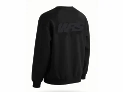 FELPA GIROCOLLO ORIGINALE WRS 100% COTONE LOGO NERO