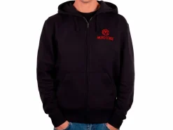 FELPA ORIGINALE MOTOCORSE 100% COTONE CON CAPPUCCIO E ZIP