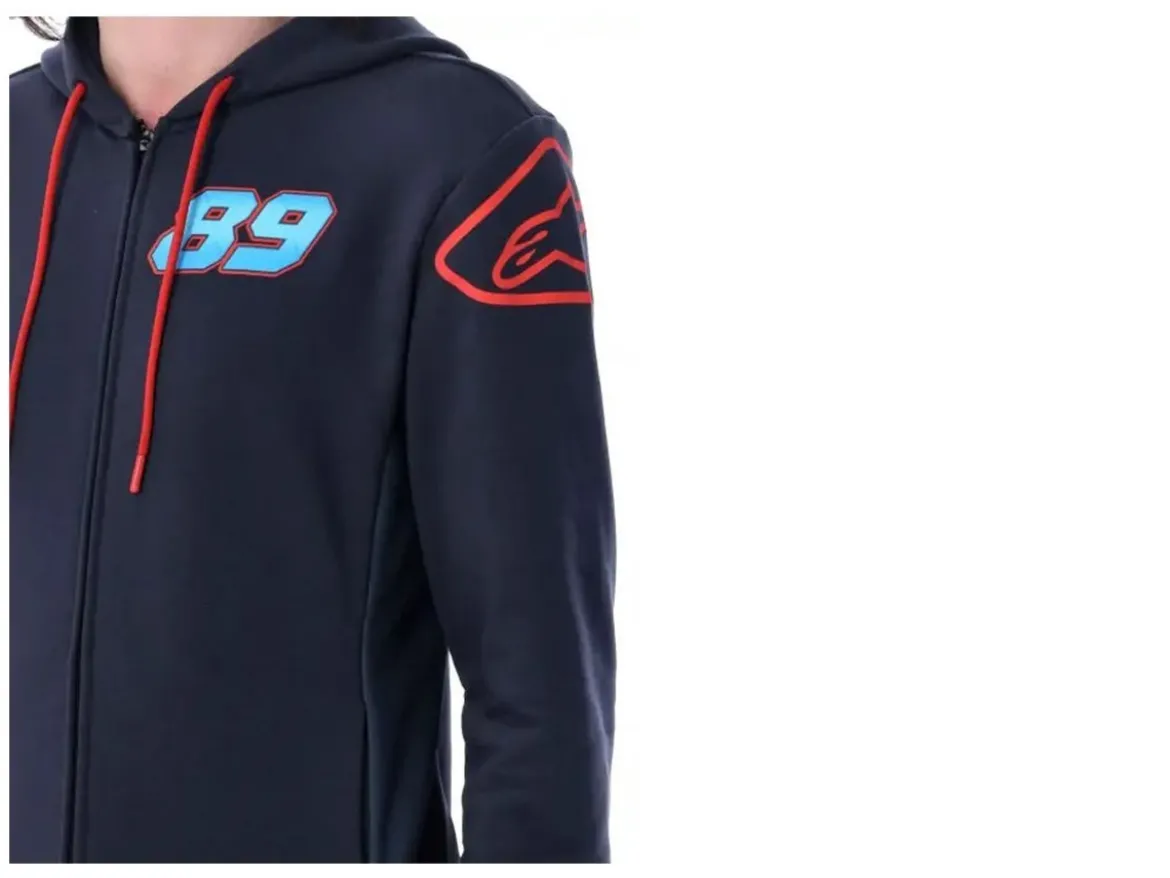 2326301 FELPA UFFICIALE ALPINESTARS JORGE MARTIN 89 CON ZIP