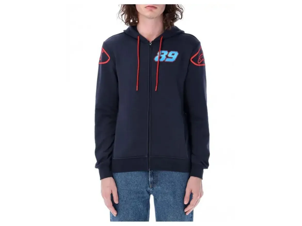 2326301 FELPA UFFICIALE ALPINESTARS JORGE MARTIN 89 CON ZIP