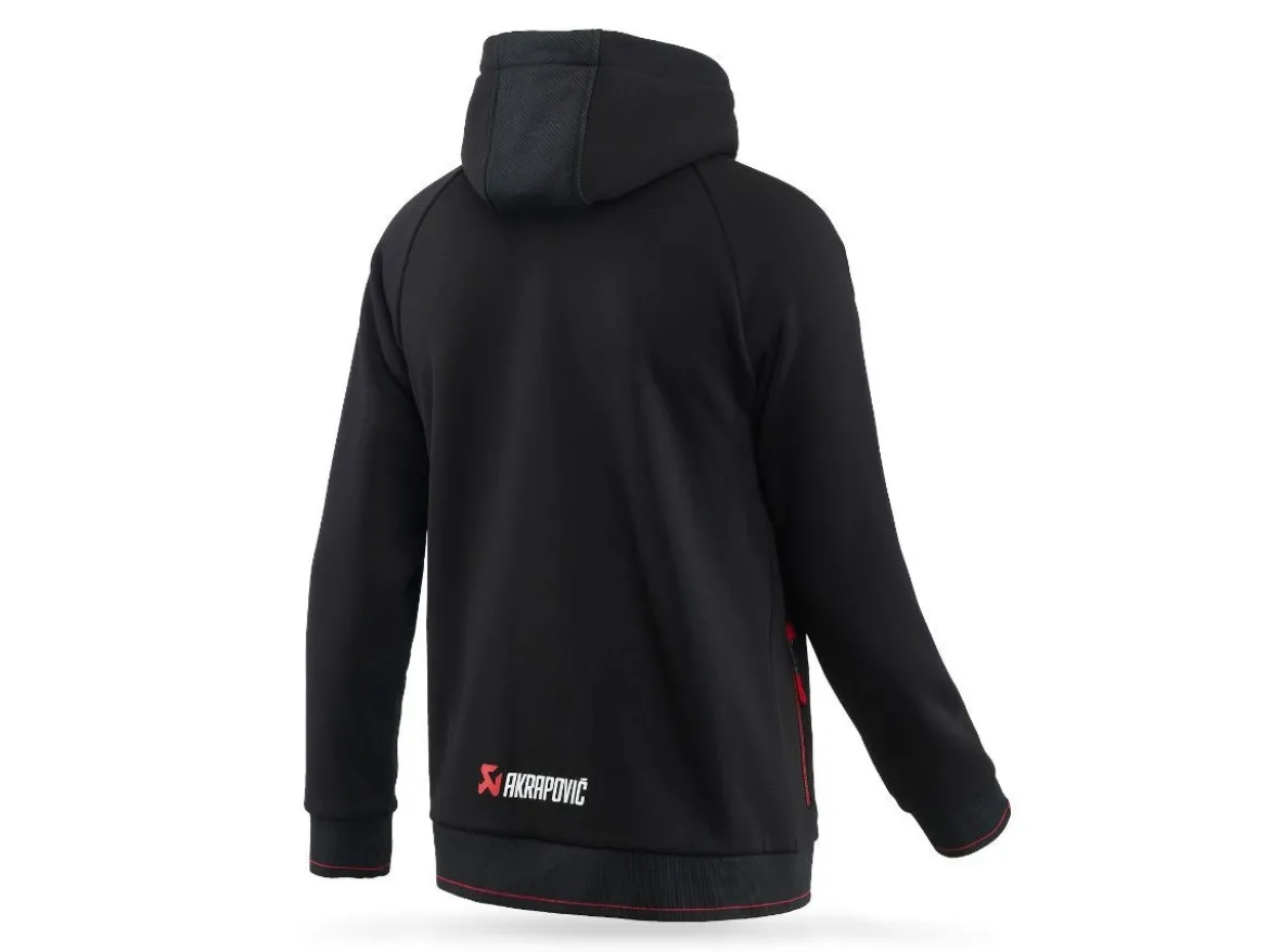 FELPA UOMO CON ZIP UFFICIALE AKRAPOVIC LINEA CORPO