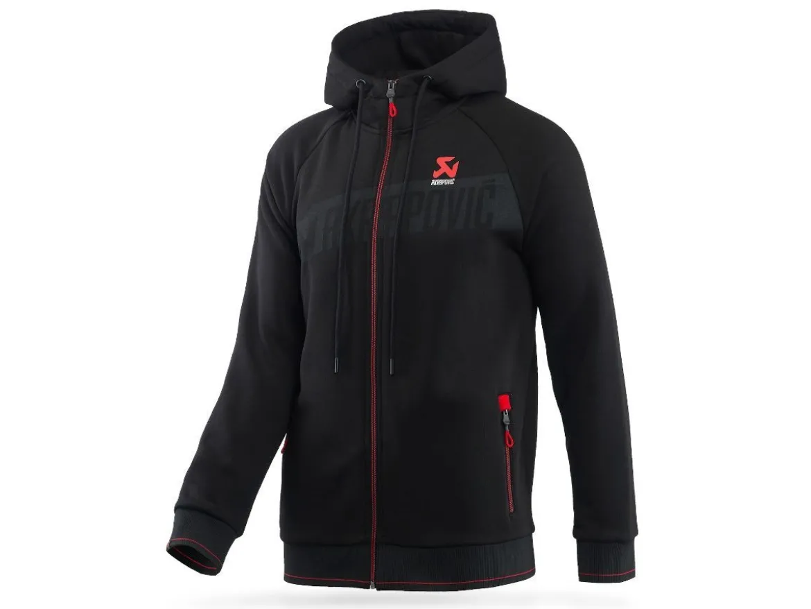 FELPA UOMO CON ZIP UFFICIALE AKRAPOVIC LINEA CORPO