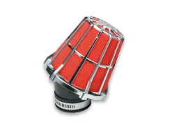 FILTRO ARIA RED FILTER E5 CON 48 PER CARBURATORI PHF 30-36 CROMATO MALOSSI GILERA RUNNER VX 125 4T LC 2006+