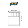 FILTRO OLIO MOTORE ISON HONDA XL 600 / 650 V TRANSALP 1987-2007