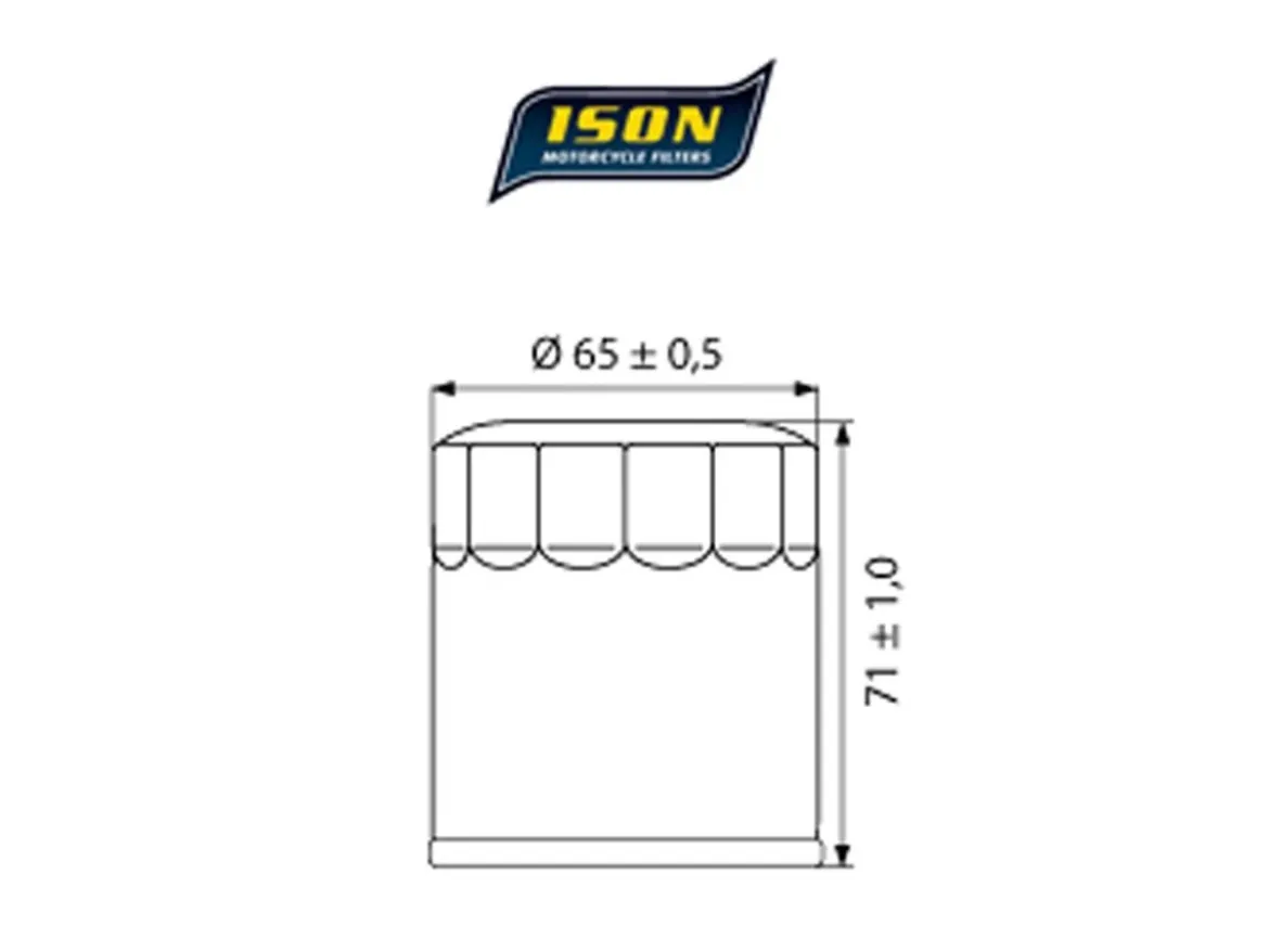 FILTRO OLIO MOTORE ISON HONDA XL 600 / 650 V TRANSALP 1987-2007