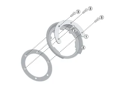 FLANGIA ATTACCO BORSA SERBATOIO TANKLOCK GIVI BMW R 1250 R / RS 2019-2024