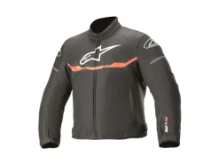 GIACCA BAMBINO T-SP S IMPERMEABILE ALPINESTARS NERO / ROSSO FLUO