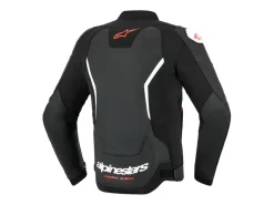 GIACCA PELLE GP FORCE V2 ALPINESTARS NERO / BIANCO