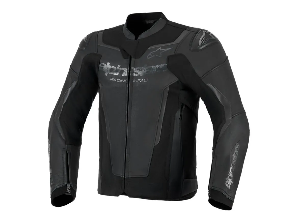 GIACCA PELLE GP FORCE V2 ALPINESTARS NERO / NERO
