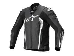 GIACCA PELLE MISSILE V2 ALPINESTARS NERO / BIANCO