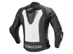 GIACCA PELLE MISSILE V2 IGNITION ALPINESTARS NERO / BIANCO