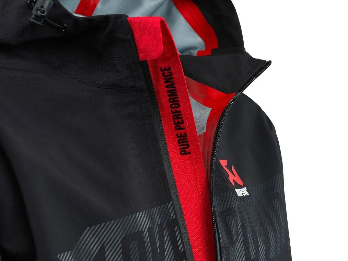 GIACCA PIOGGIA DONNA CON ZIP UFFICIALE AKRAPOVIC LINEA CORPO